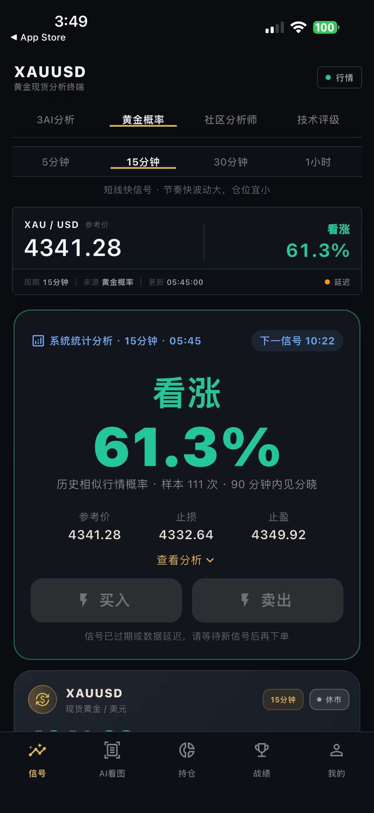 AI黄金分析助手 截图